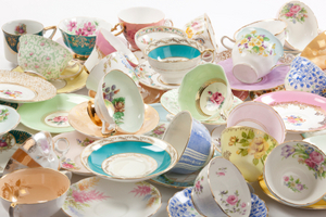 country taste vintage china hire